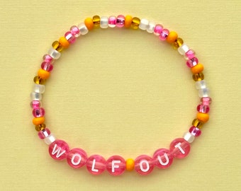 Wolf Out Bracelet, Enid Bracelet, Wednesday Bracelet, Halloween Jewelry