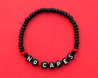 No Capes Bracelet, Edna Mode Bracelet, The Incredibles Bracelet, Edna Bracelet