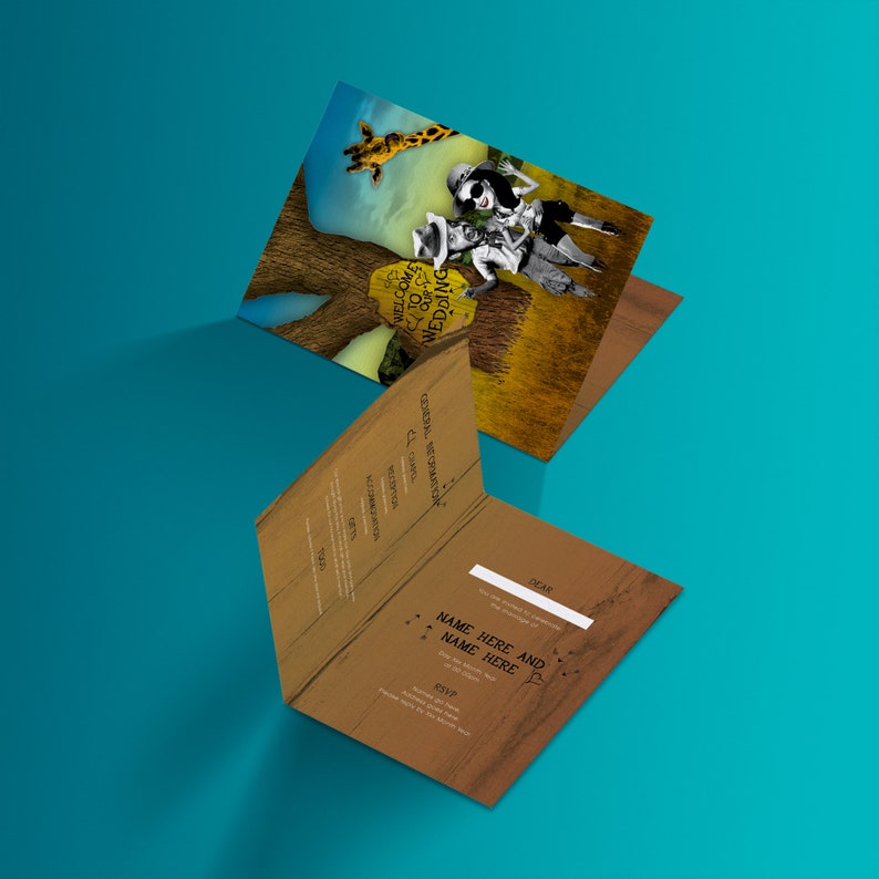 South Africa Wedding Day Invitation Etsy