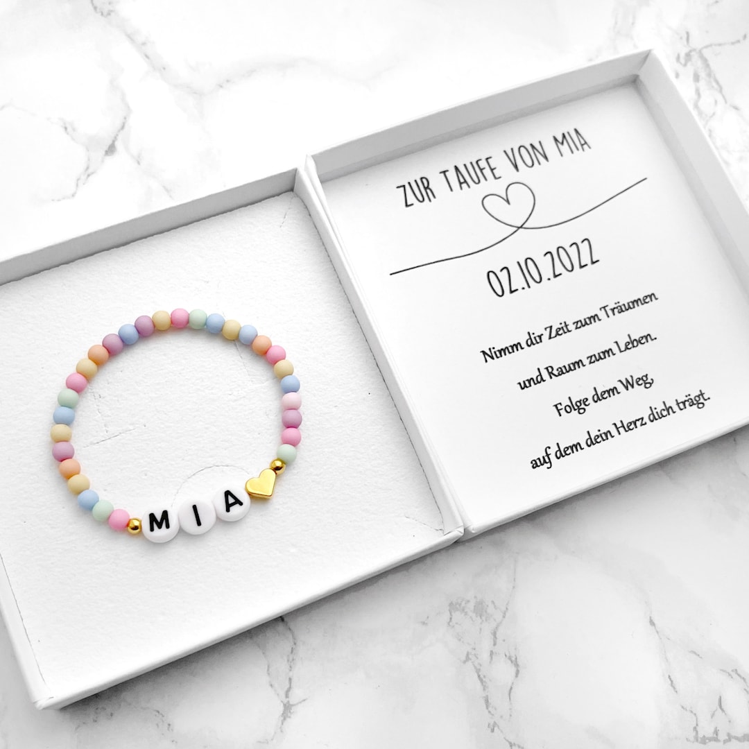 Personalisierten Armreif Von Dolce Valentina – In Sterlingsilber Für Taufe Oder Babygeschenk