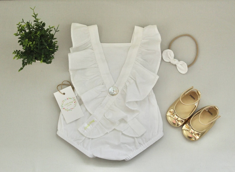 Vauvan Romper Grey'n'White