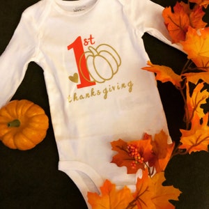 Baby Onesie long sleeve - 1st Thanksgiving