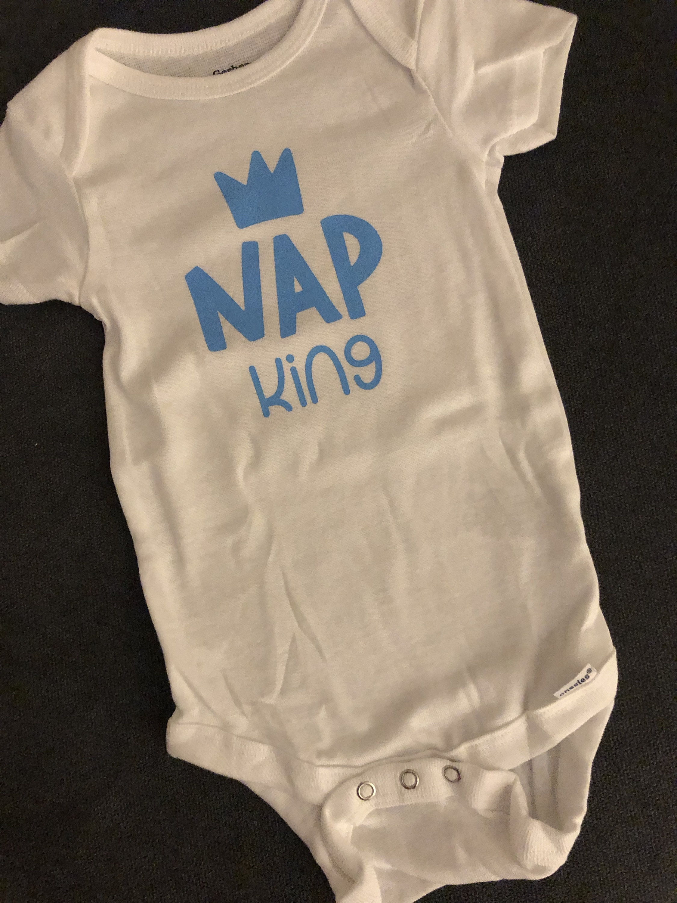 Baby Onesie Short sleeve Nap Queen/Nap King Etsy.de