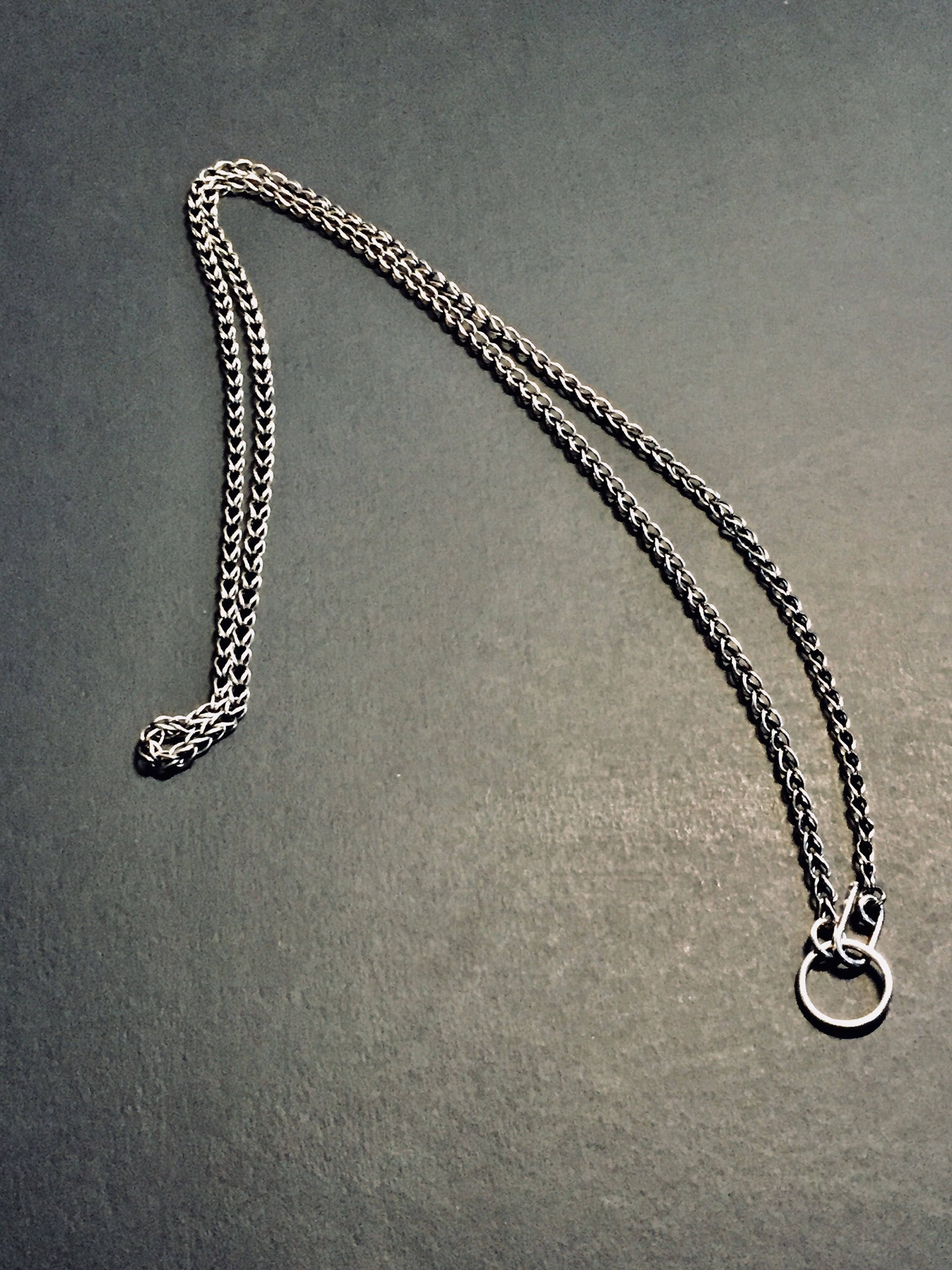 Fine Silver Roman chain loop and loop | Etsy