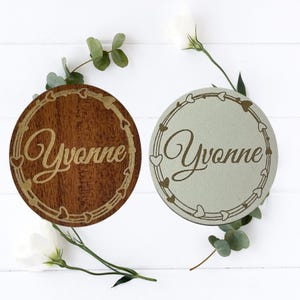 Personalisierte Platzkarten Hochzeit, Tischnamen aus Holz Gastgeschenk Hochzeit, Gastnamen, Gäste, Geschenke, magnetische Namensschilder