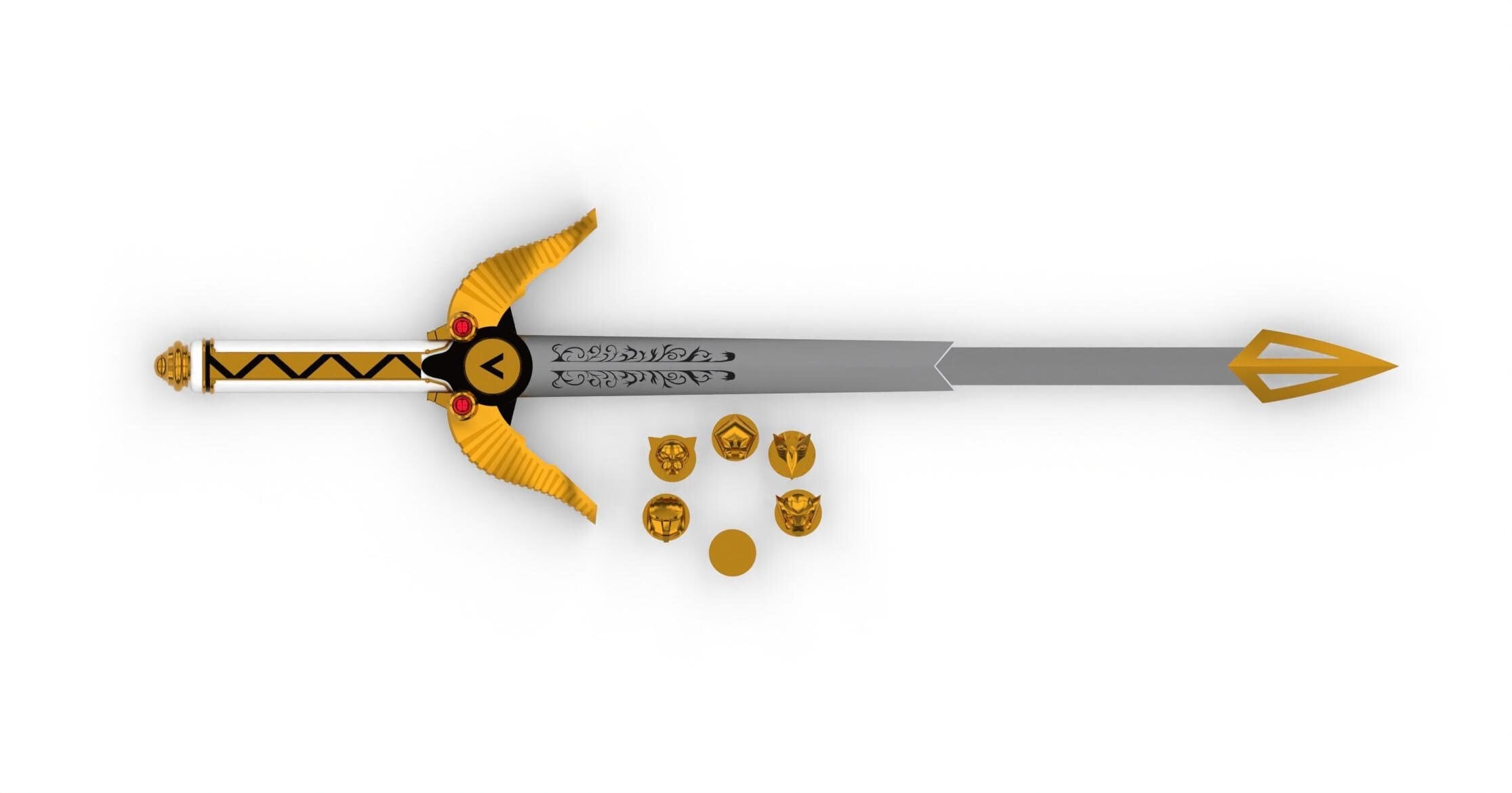 Power Rangers Lost Galaxy Quasar Sabers 3d Model - Stls Only - Etsy