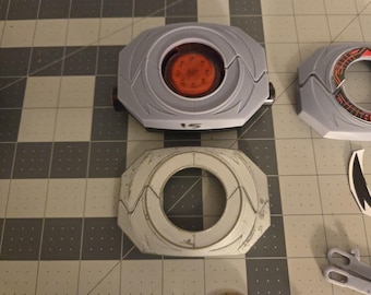 91-93 Power Rangers Morpher and Dino Buckler Reproduction Plates
