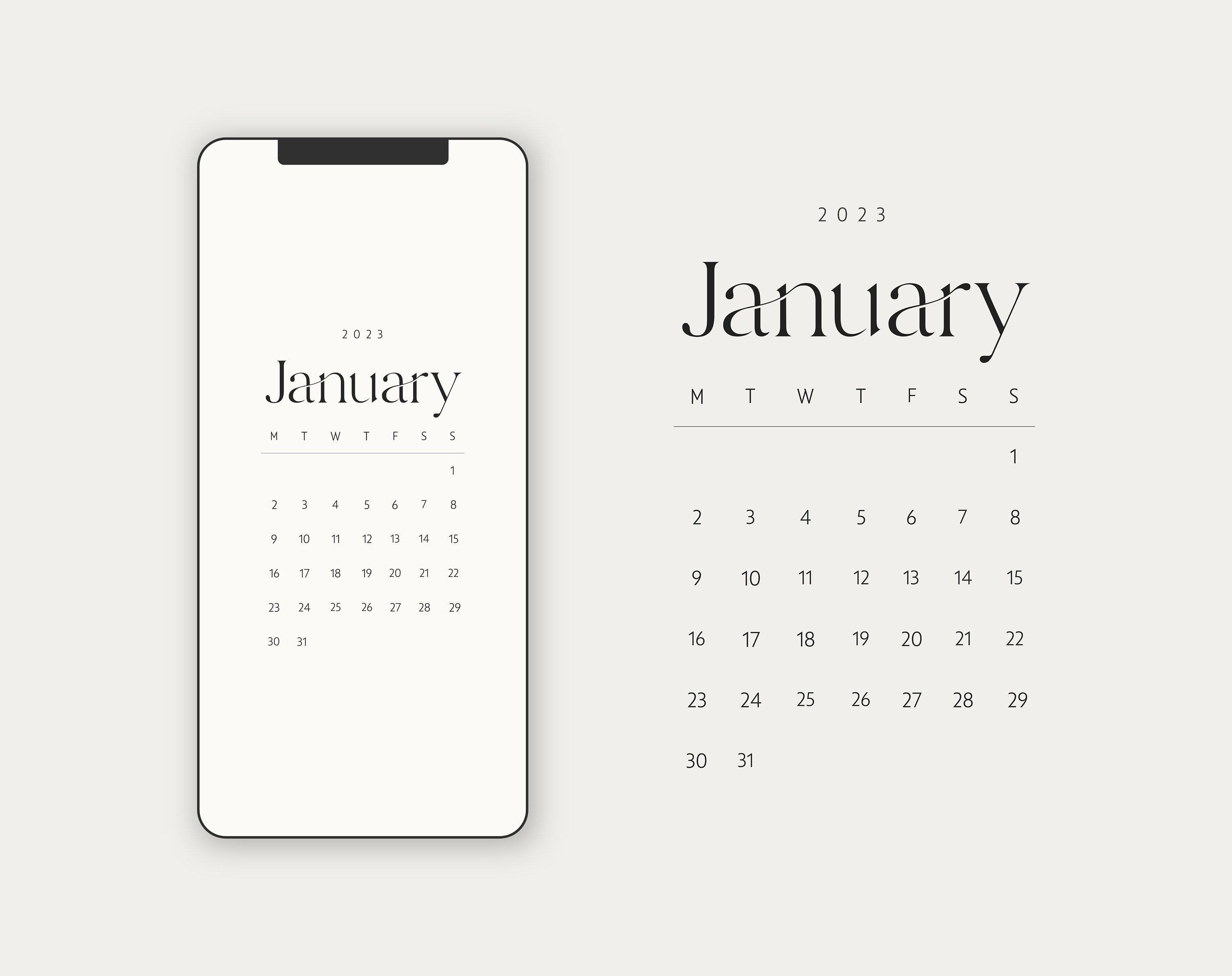 2023 Monthly Mobile Calendar Wallpaper Background Minimal - Etsy UK 2023 Monthly Mobile Calendar Wallpaper Background Minimal - Etsy UK