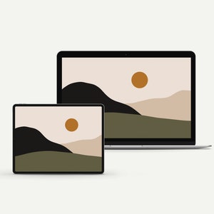 Boho Dessert Chic Desktop Wallpaper | Minimal and Modern Aesthetic | Background, Phone, iphone, Lock Screen