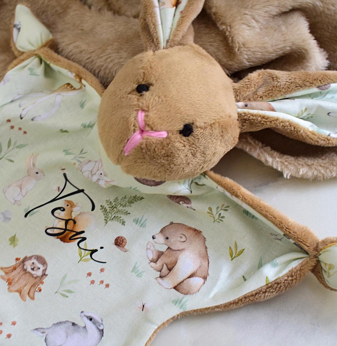 Personalised Bunny Comforter. Rabbit. Baby Shower Gift. Baby Present ...
