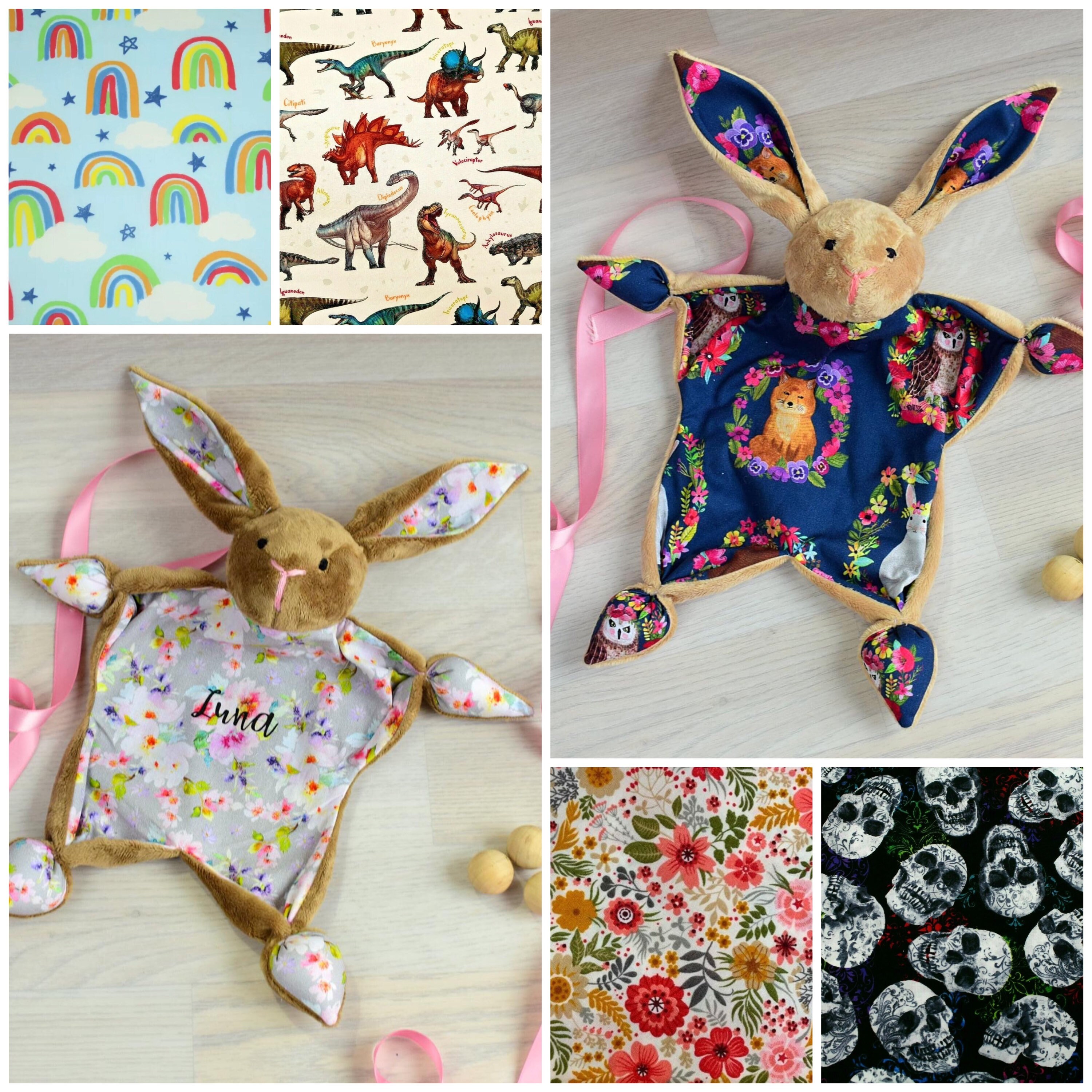 personalised bunny comforter