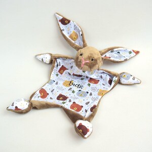 personalised bunny comforter
