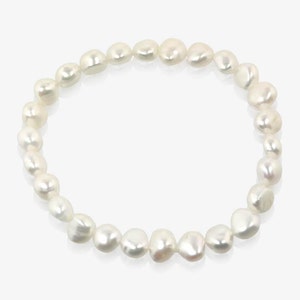 Real Freshwater Ivory Pearl Bracelet