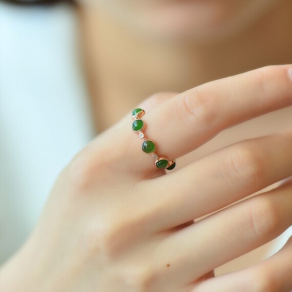Small jade best sale ring