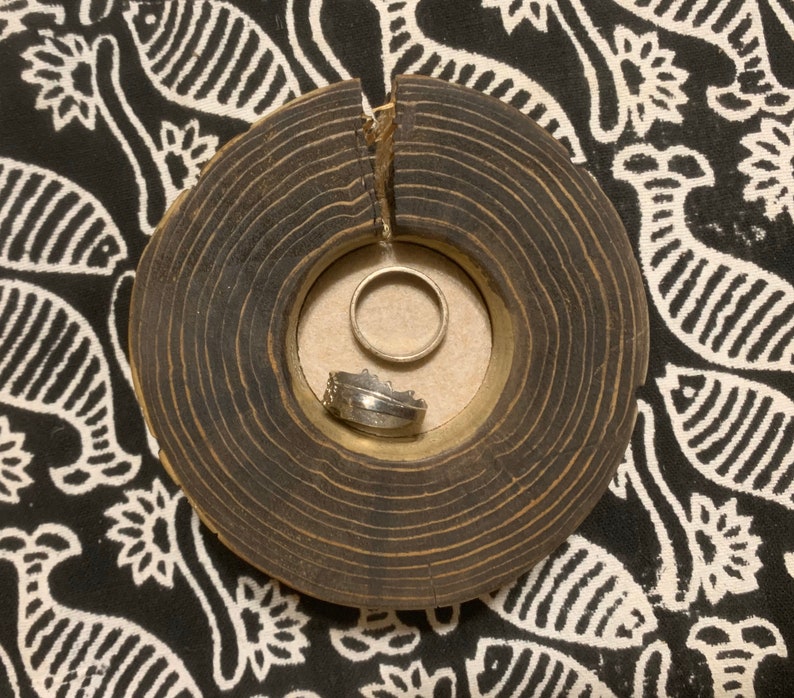 Ring Dish Rustic Ring Dish Wood Ring Dish Ring Holder