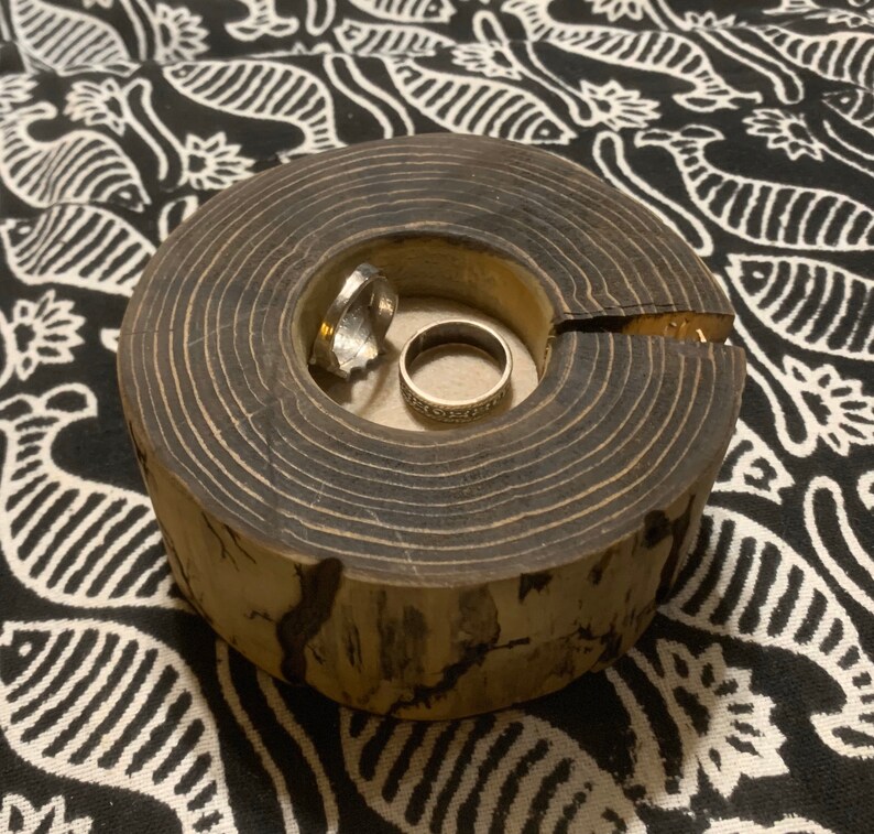 Ring Dish Rustic Ring Dish Wood Ring Dish Ring Holder