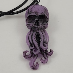 Collana Cthulhu / collana teschio tentacolare / gioielli Cthulhu / collana fantasy / collana gotica / collana kraken / regalo dark academia