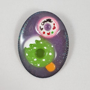 Broche dessert / broche alimentaire / broche sucette glacée et beignet / broche kawaii / broche / bijoux alimentaires / épingle alimentaire / nourriture miniature