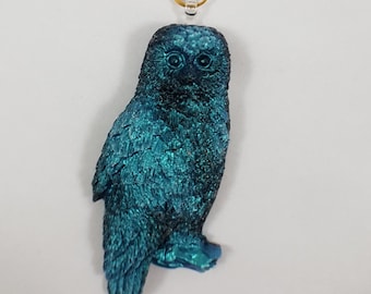 Owl keychain / animal keychain / owl lover gift / owl jewelry / nature lover gift / dark academia gift / unique handmade gift