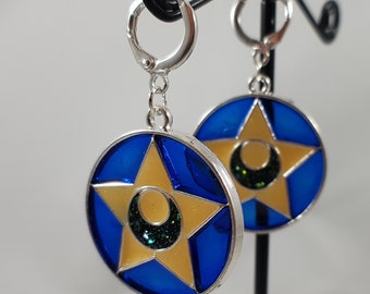 Star earrings / magic girl jewelry / star jewelry / celestial earrings / small unique gift for her / statement earrings