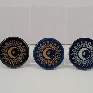 Crescent moon crystals magnet / moon decoration / celestial housewarming gift / whimsical gift for her / moon lover gift / fridge magnet