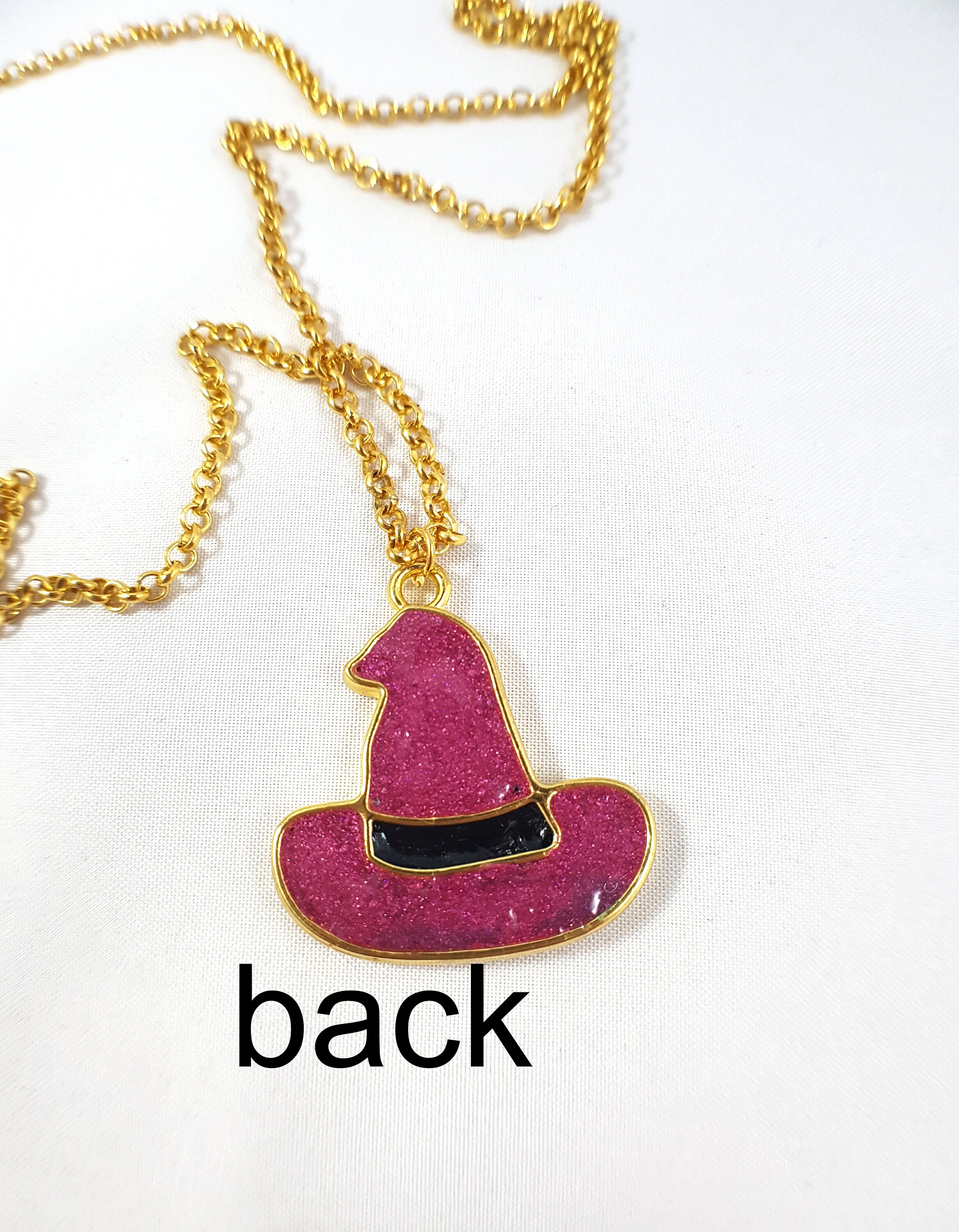Witch Hat Necklace / Halloween Necklace / Halloween Jewelry / Witch ...