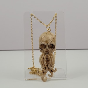 Collana Cthulhu / collana teschio tentacolare / gioielli Cthulhu / collana fantasy / collana gotica / collana kraken / regalo dark academia