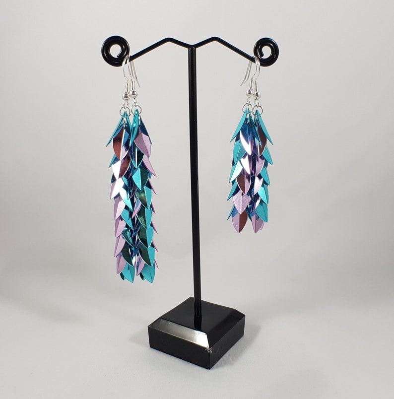 Colorblocking metallic sequin earrings evening earrings festival earrings statement earrings fashion earrings multicolored