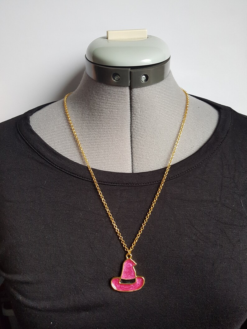 Witch Hat Necklace / Halloween Necklace / Halloween Jewelry / - Etsy