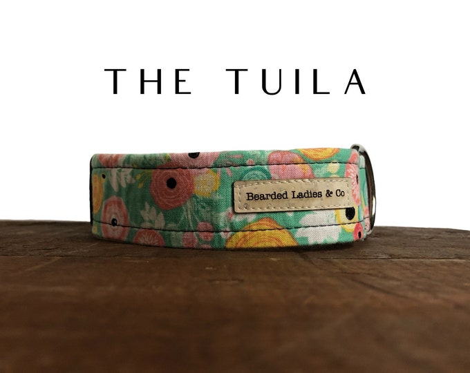 Pastel Floral Dog Collar // The Tulia : Everyday Adjustable Dog Collar