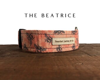 The Beatrice : Floral and Bee Dog Collar