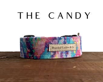 Bright Multicolored Everyday Dog Collar // The Candy : Spring Dog Collar