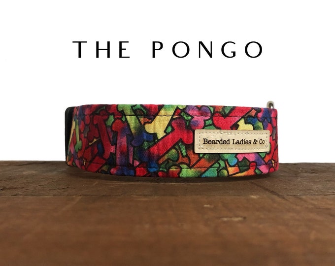 The Pongo : Multicolor Bones Dog Collar