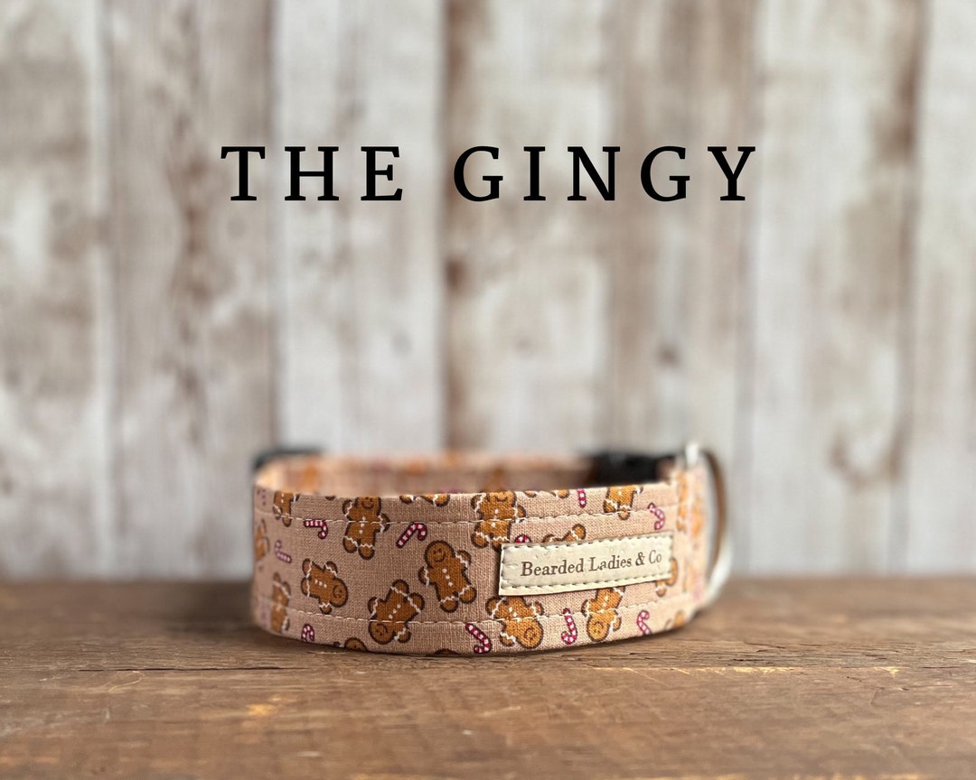 Festive Gingerbread Cookie Dog Collar // the Gingy Holiday Etsy