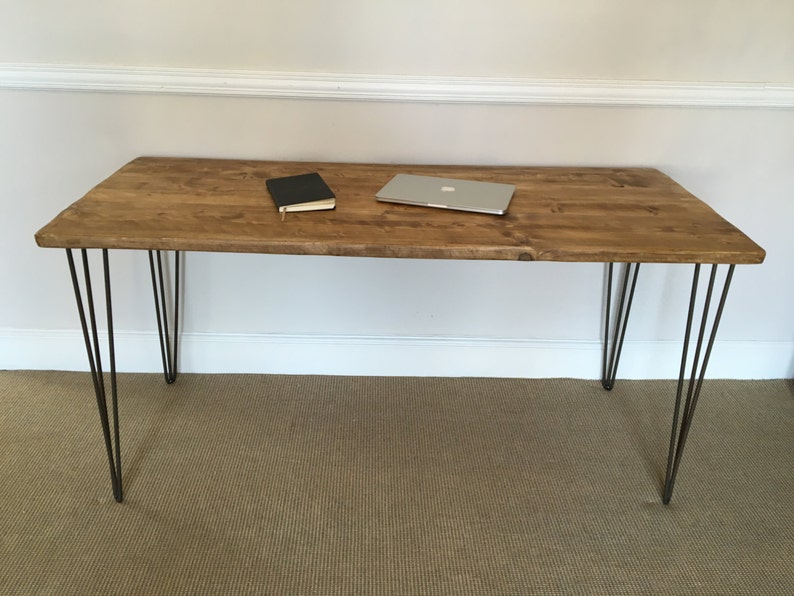 Rustic Wooden Desk 180cm Wide Made From Reclaimed Scaffold Etsy
