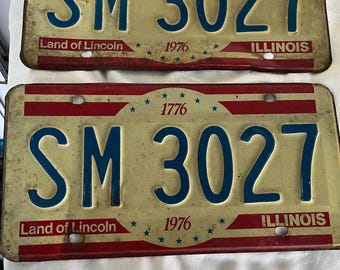 Bicentennial Illinois kentekenplaten