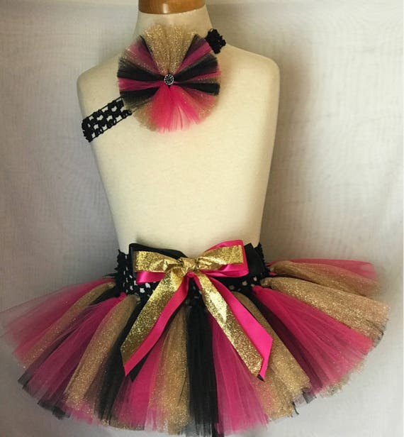 black and gold tutu for baby