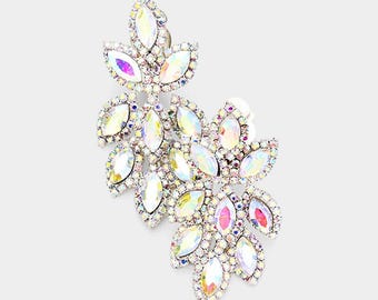 Clip on Earring for women, fashion earrings, prom Earrings, Pageant Earrings, homecoming Earrings, Clip on jewelry, bridal earrings, clip on