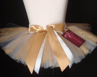 White & Gold Tutu, Christmas Tutu, Sparkle Tutu, Baby Tutu, Infant Tutu, Toddler Tutu, Girl Tutu, Kids Tutu, Tutu Skirts, Birthday Tutus