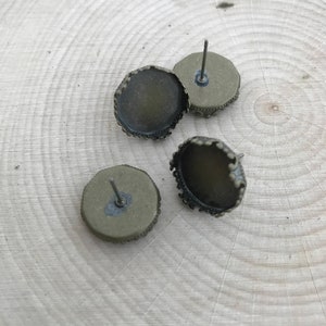1 - Small Round Push-Pin Base Setting - Antique Bronze Ornate Vintage Style Cabochon Base Jewelry Supplies (DA187) DFLCHARM3