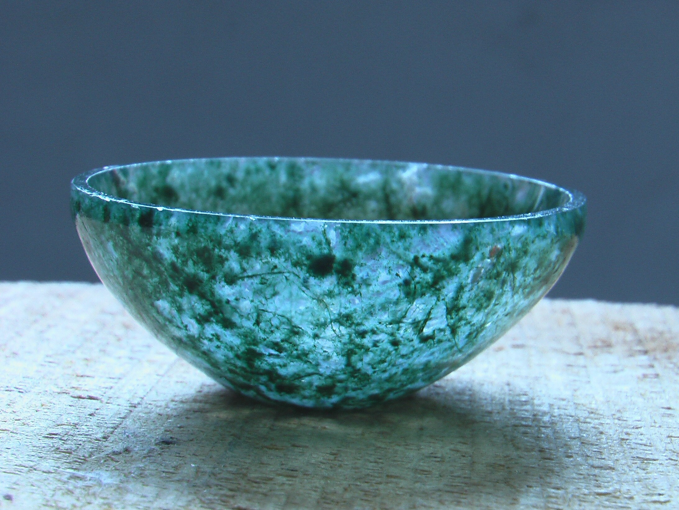 Natural Beautiful Moss Agate Bowl Gemstone // Size-48 mm // | Etsy