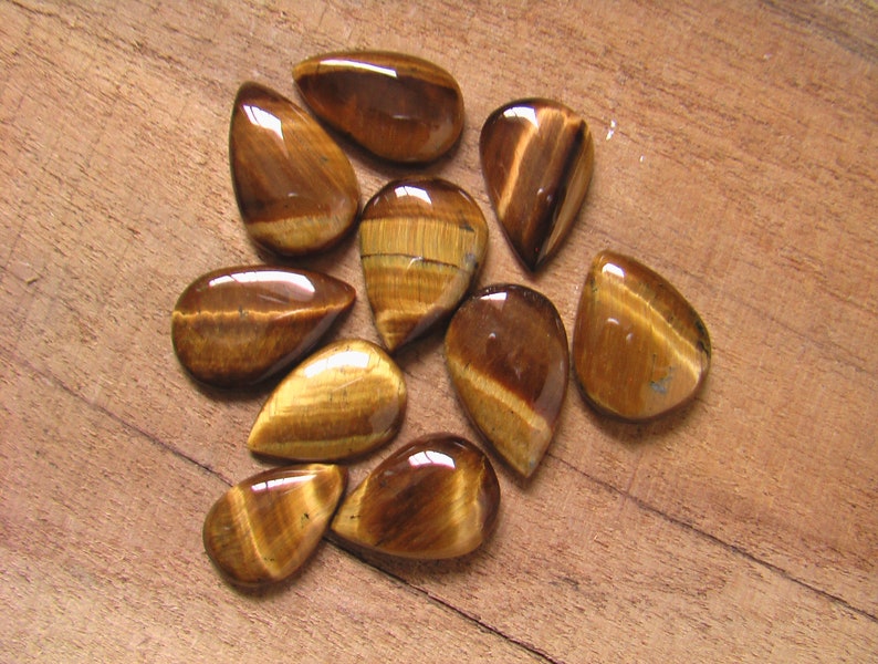 Awesome Yellow Tiger Eye Cabochon Natural Yellow Tiger Eye Gemstone High Quality Tiger Eye Loose Stone For Jewelry