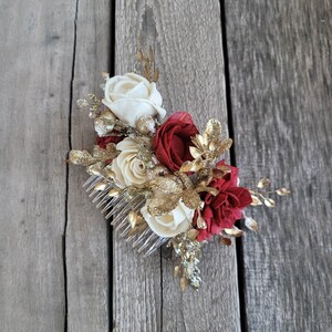 Gold Flower Hair Accessories 2026.Gold Flower Hair Comb With Sola Wood Flowers Bridal Hair - Etsy