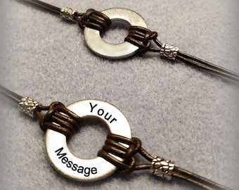 PRIVATE LISTING: Custom Washer Bracelet