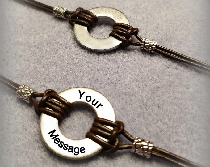 PRIVATE LISTING: Custom Washer Bracelet