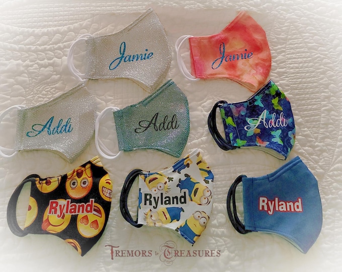 Personalized Facemasks Made to Order: Filter Pocket and Nose Wire