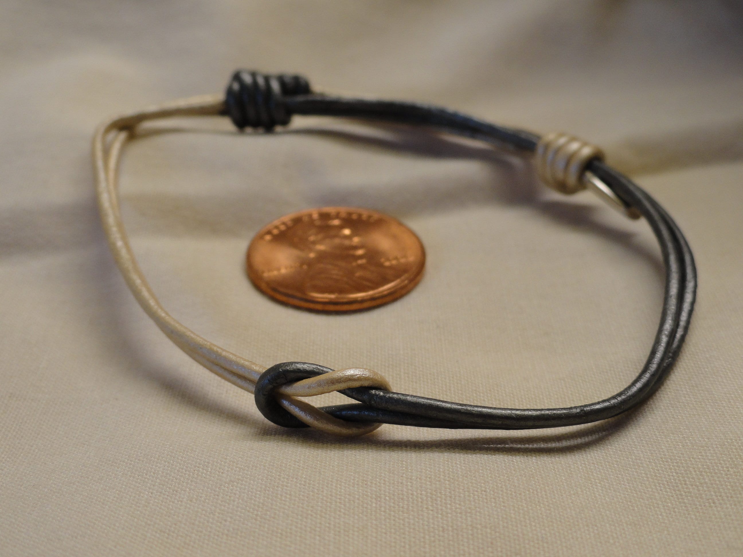 Knot Perfekt Cord Bracelet/Nautical Bracelet/Waxed Cotton Cord/BOHO