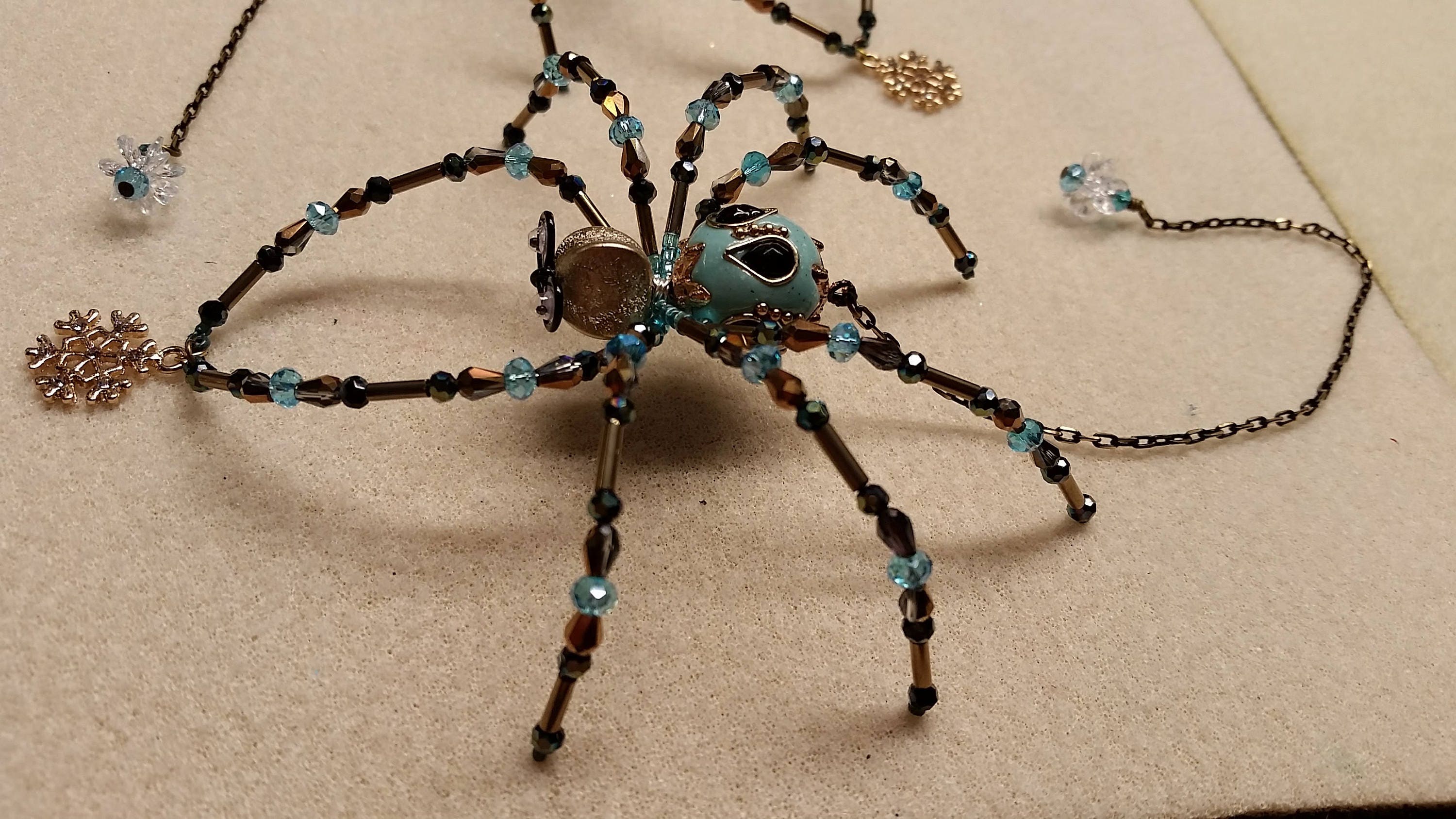 ON HOLD-Twin Christmas Spiders; Christmas Spiders; Twins; Sun Catchers