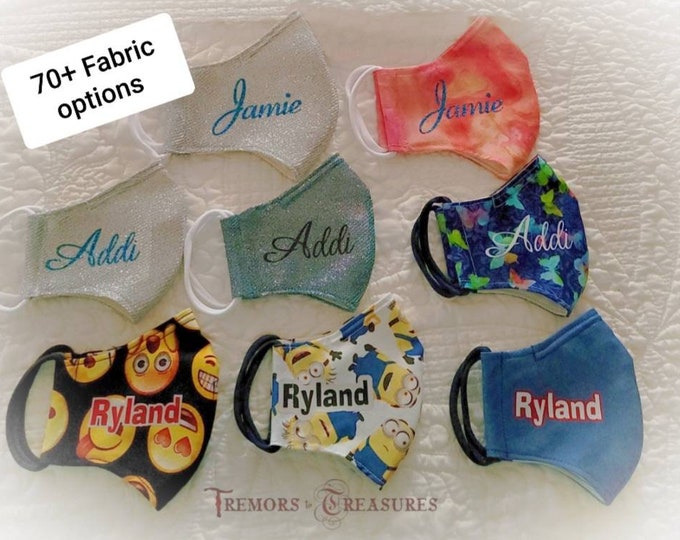 Personalized Facemasks Made to Order: Filter Pocket and Nose Wire