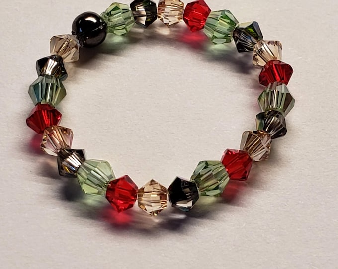 Stretch Ring | Swarovski Crystal and Gemstone Rings | Comfort Stretch Rings | Perfect for Arthritic Fingers | Handmade to Order in the USA